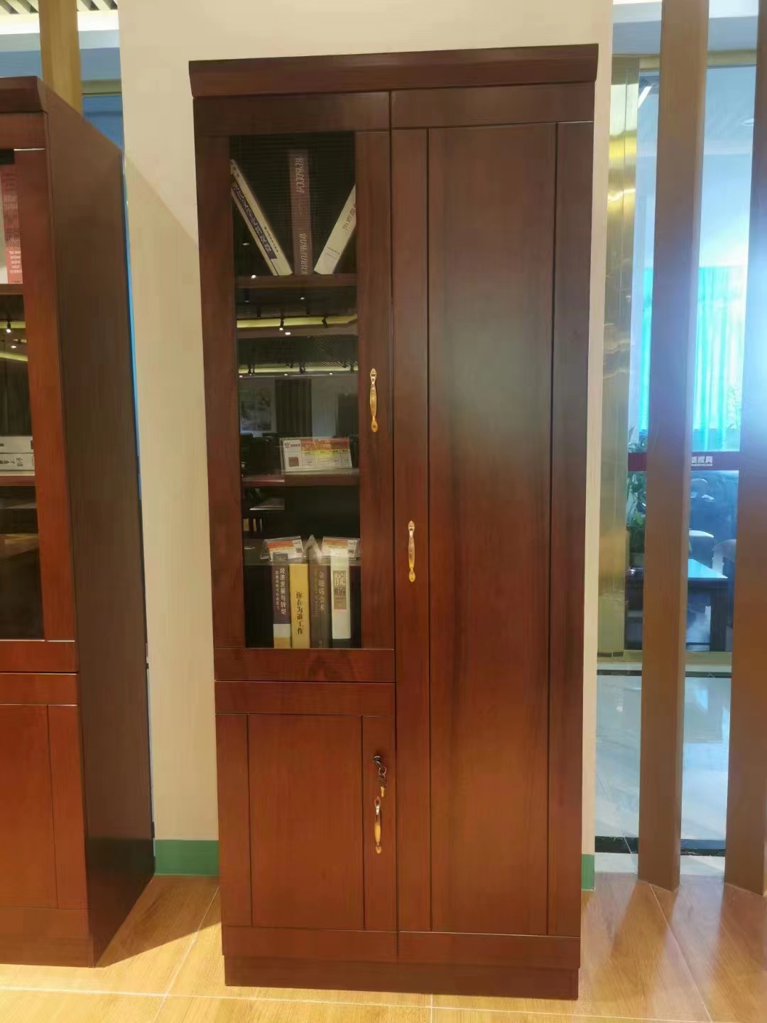 辦公二門書柜01